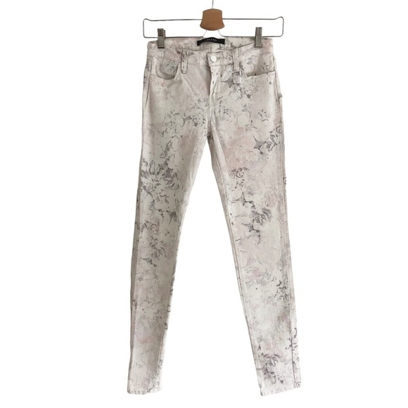 J Brand Denim - J Brand Jean Super Skinny Ghost Rose Floral Size 25